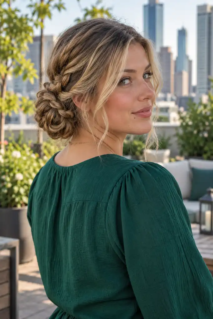 Braided Low Bun