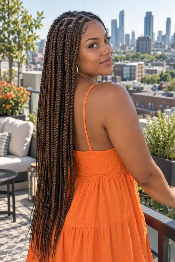 Protective Summer Box Braids