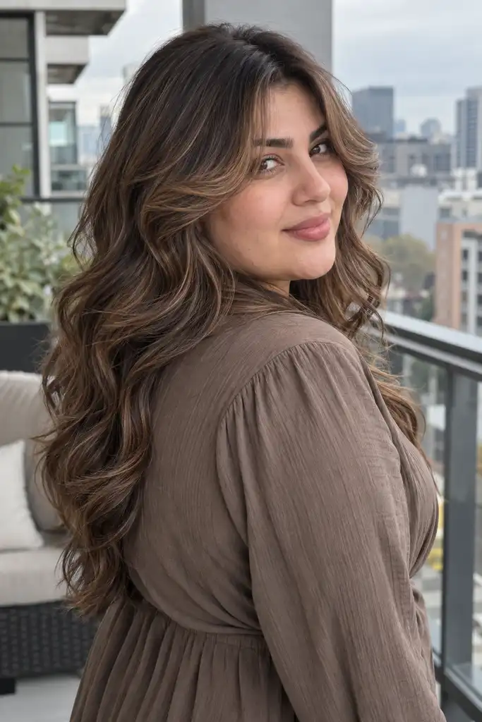 Curtain Bangs With Loose Face-Framing Waves