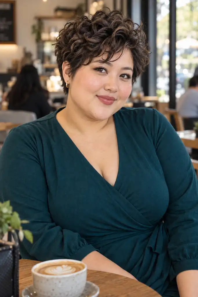 Short Curly Pixie