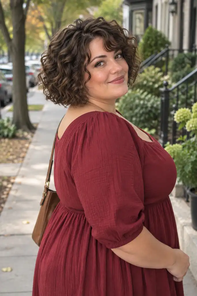 Curly French Bob