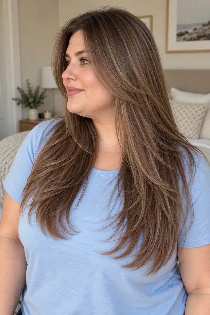 Straight Long Layers With Wispy Ends