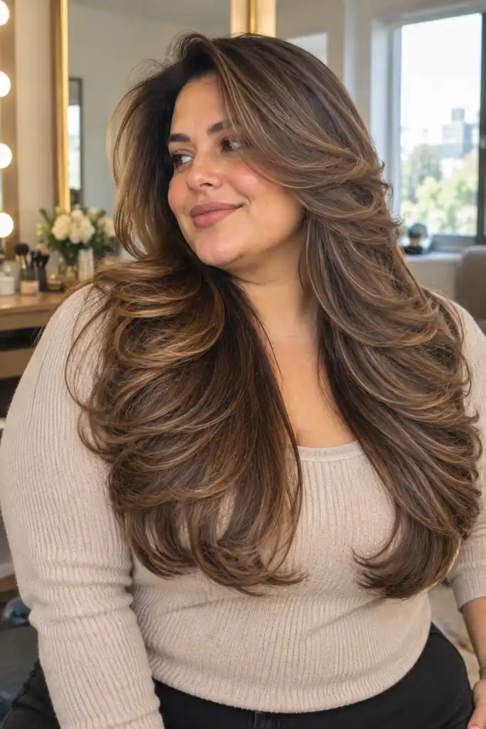 Voluminous Long Layers With a Bouncy Blowout