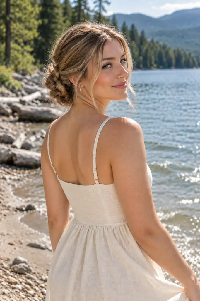Low Braided Bun