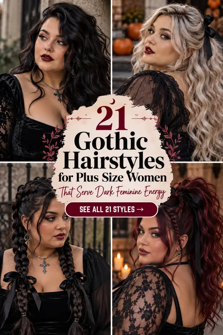 Gothic Hairstyles for Plus Size Women