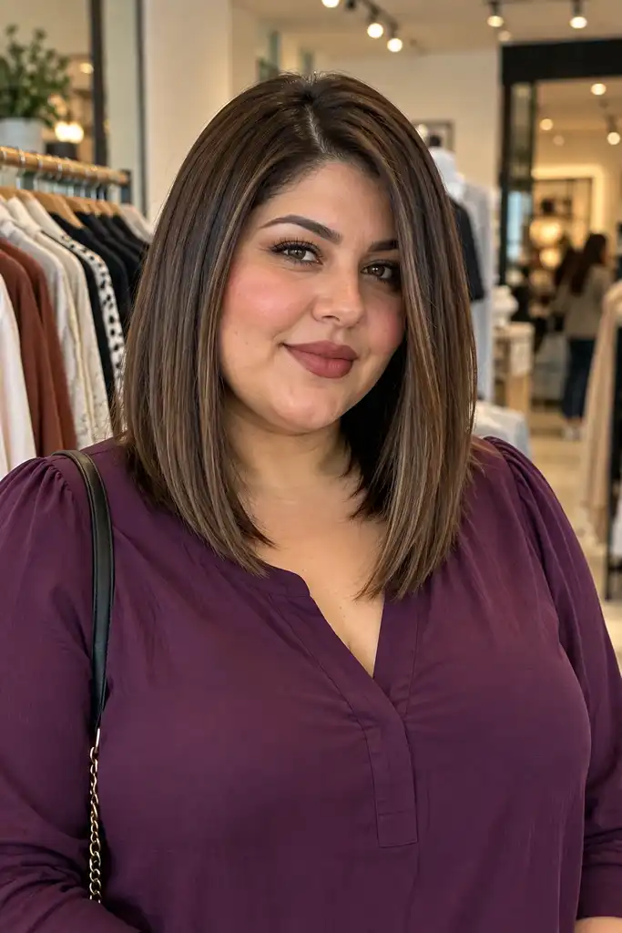 Sleek Straight Long Bob