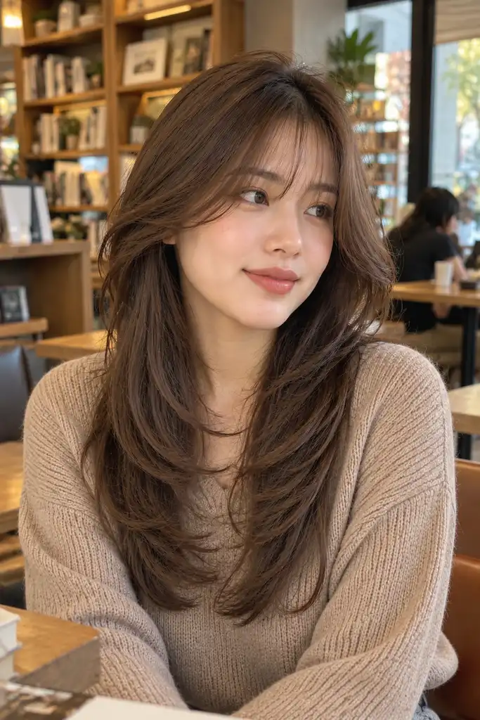 Air Bangs With Layers