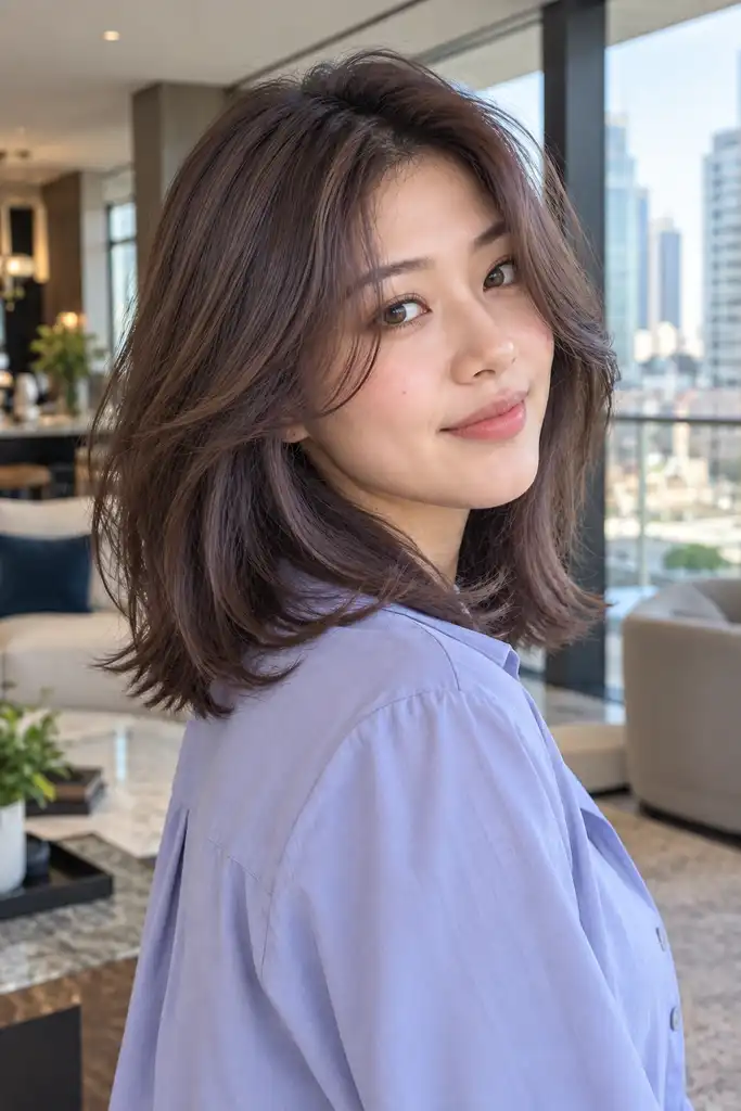 Shoulder-Length Korean Layers