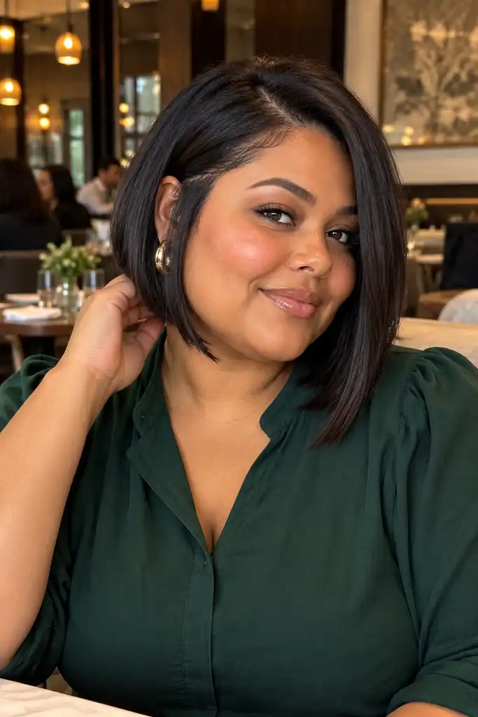 Chin-Skimming Bob With Longer Front Pieces