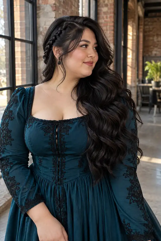 Side Braid With Loose Waves