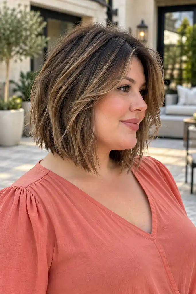 Choppy Bob With Long Layers