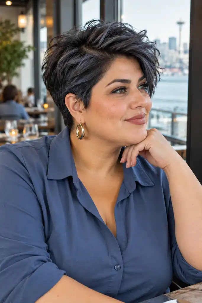Tapered Pixie with Volume